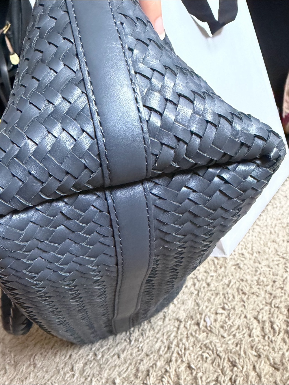 Madewell The Signature Woven Tote Leather Shoulder Handbag - Picture 7 of 15